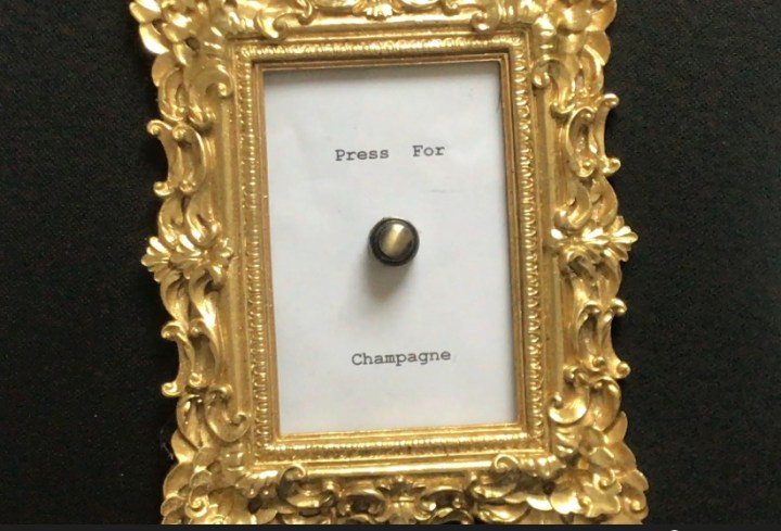 DIY “Press For Champagne” Sign